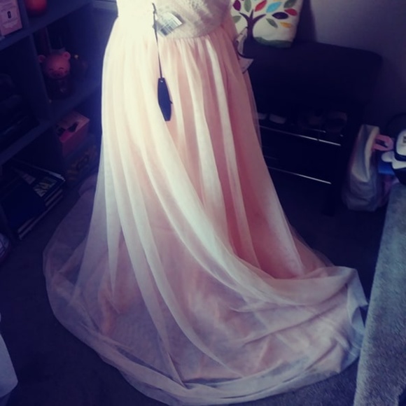 Nights by Teeze me pink junior formal dress - Picture 4 of 6